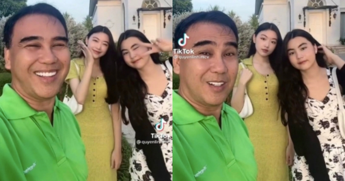 Bắt trend TikTok cùng bố, hai ái nữ nhà Quyền Linh khiến netizen trầm trồ: Nhan sắc chuẩn hoa hậu!
