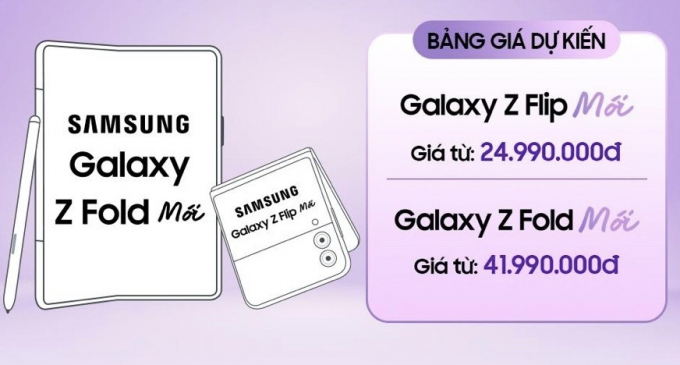 Samsung sắp trình làng các mẫu điện thoại gập mới, giá đặt gạch từ 24,99 triệu đồng kèm quà
