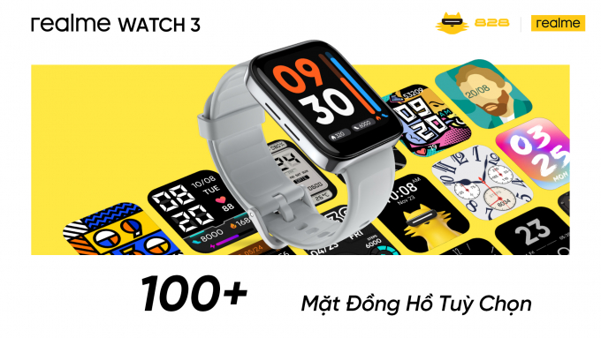 realme tung smartwatch giá rẻ, pin dùng cả tuần