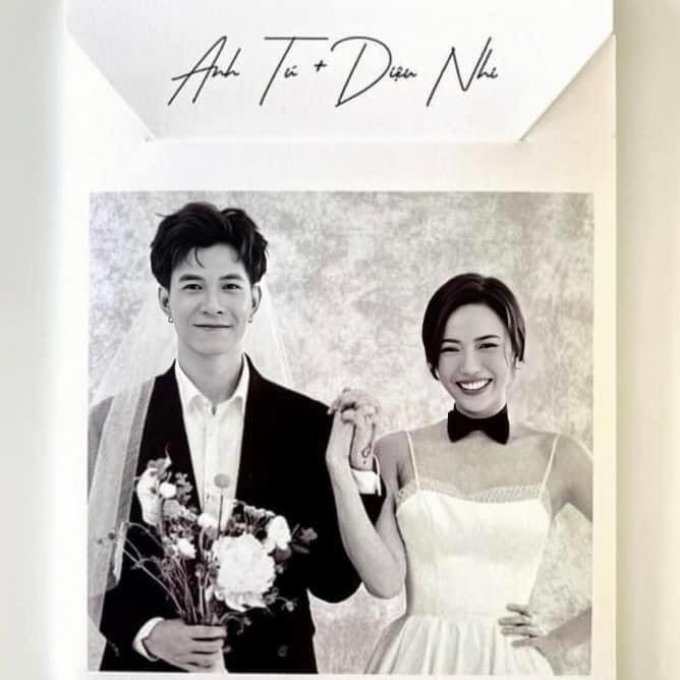Ảnh cưới Diệu Nhi và Anh Tú được hé lộ, netizen trầm trồ: Rõ ràng là thiệp mời nhưng lại rất album
