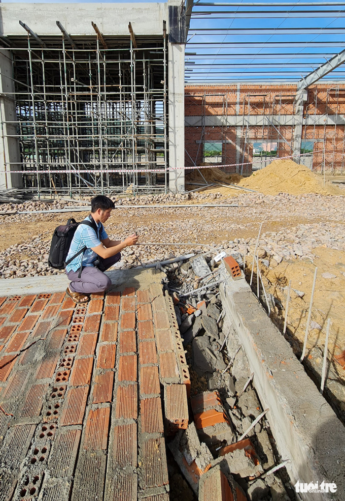 Sập tường làm 5 người chết ở Bình Định: Thi công không đảm bảo yêu cầu thiết kế?