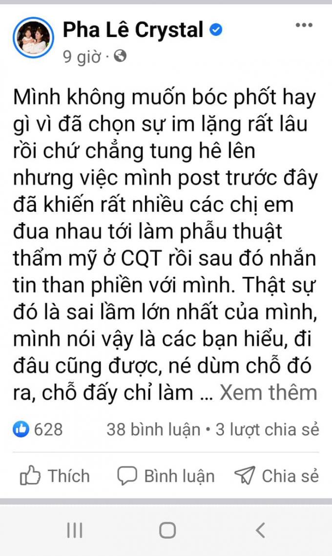 Bác sĩ Chiêm Quốc Thái tung bằng chứng ca sĩ Pha Lê bùng chi phí đại tu, vì tiền mà nói sai sự thật