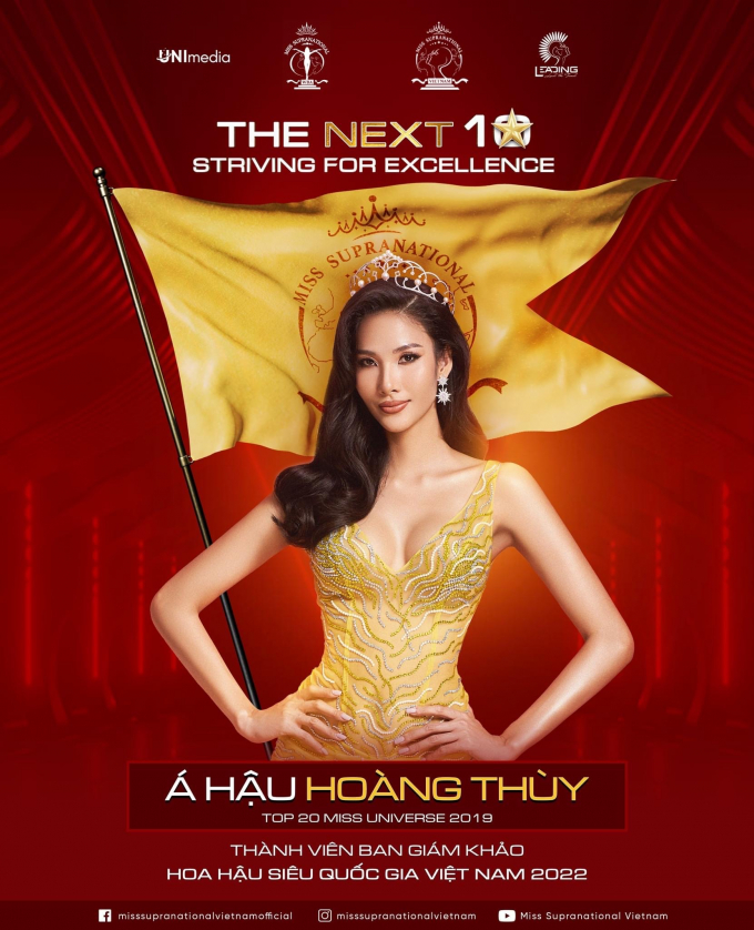 Siêu mẫu - á hậu Hoàng Thùy trở thành giám khảo Miss Supranational Vietnam 2022
