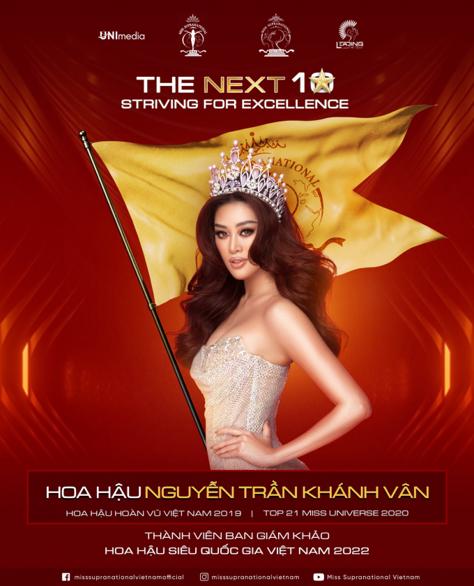 Hoa hậu Nguyễn Trần Khánh Vân chính thức trở thành giám khảo Hoa hậu Siêu Quốc gia Việt Nam 2022