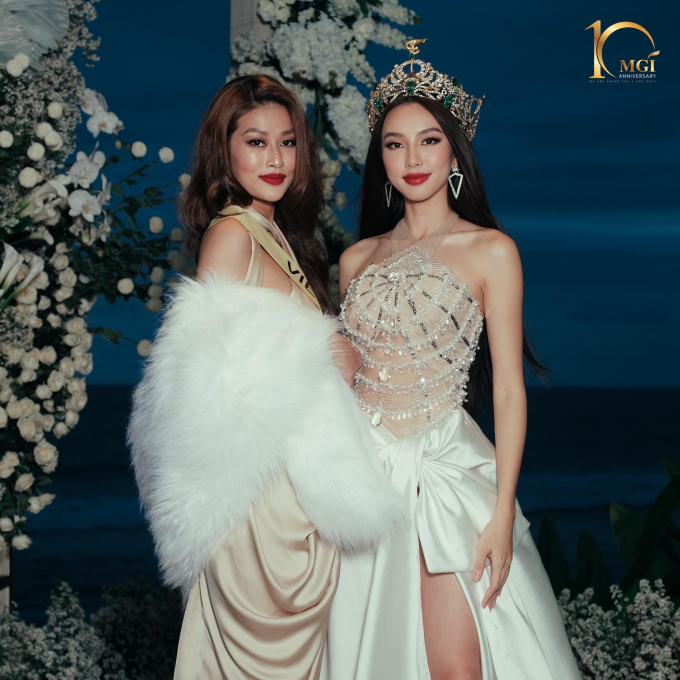 Thùy Tiên - Thiên Ân: 2 nhan sắc Việt Nam giật spotlight tỏa sáng như vedette tại Miss Grand International 2022