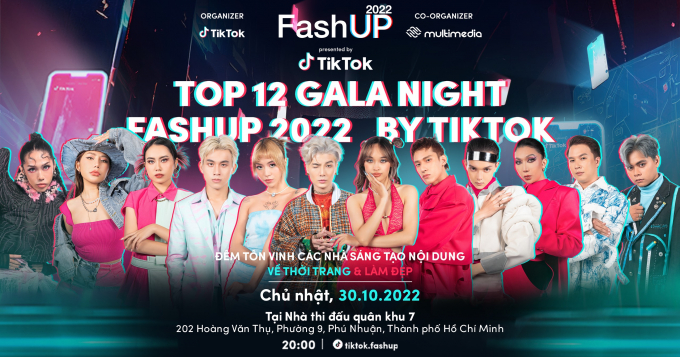 Top 12 FashUP 2022 by TikTok chính thức lộ diện, sẵn sàng tranh tài tại đêm Gala Night