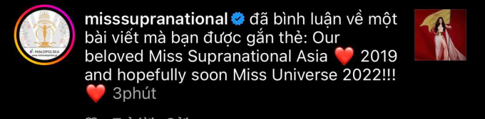 Miss Universe để ý Ngọc Châu, tài khoản Miss Supranational nhắn nhủ: Hy vọng bạn sẽ là Hoa hậu Hoàn vũ 2022
