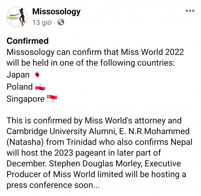 Rộ tin Miss World được tập đoàn Nepal mua lại: Châu Á thống lĩnh thị trường hoa hậu?