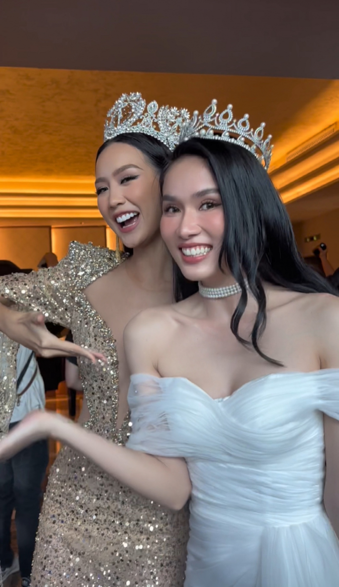 Thùy Tiên, Thiên Ân cùng dàn hậu khí thế cổ vũ, kêu gọi bình chọn cho Phương Anh trước thềm Miss International 2022