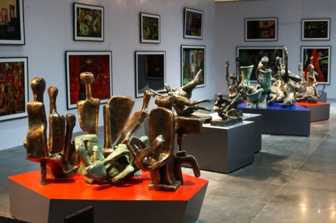 Không gian nghệ thuật hơn 300 tác phẩm của họa sĩ Ngô Xuân Bính