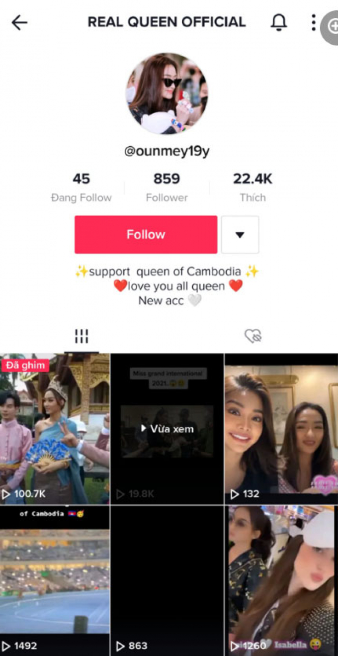 Nhầm lẫn tai hại: Một tài khoản TikTok Campuchia nhận bão gạch đá vì nhầm lẫn Thùy Tiên với Trang Nemo
