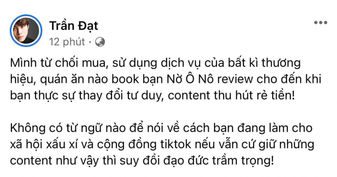 Sao Việt đồng loạt kêu gọi tẩy chay hiện tượng content bẩn Nờ Ô Nô sau video hỗn láo với cụ già