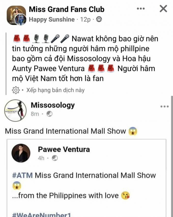 Miss Grand bị ghẻ lạnh tại Philippines, fan Thái vội quay xe: Việt Nam vẫn tốt hơn