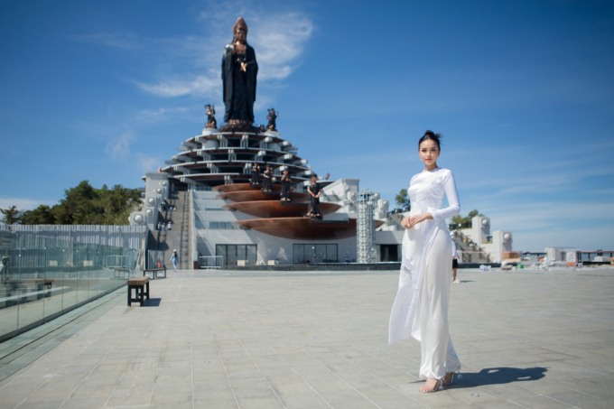 Hoa hậu Ngọc Châu tự hào diện áo dài quảng bá văn hóa, du lịch Tây Ninh