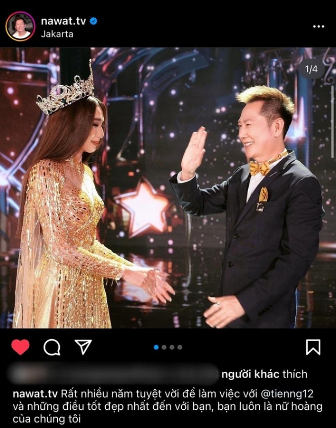 Chủ tịch Miss Grand - ông Nawat có động thái lạ: Muốn nối lại tình xưa với fan Việt thông qua Thùy Tiên?