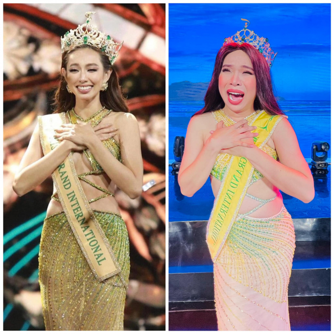 Bất ngờ xuất hiện hoa hậu Thùy Tiên lậu: Fans choáng không phân biệt được đâu là phiên bản thật?