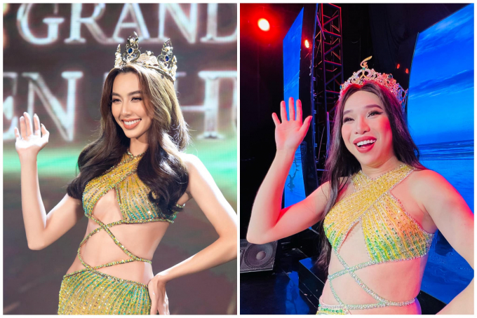 Bất ngờ xuất hiện hoa hậu Thùy Tiên lậu: Fans choáng không phân biệt được đâu là phiên bản thật?