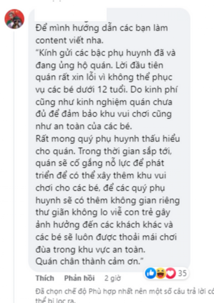 Quán nước tại Đà Nẵng gây tranh cãi khi nghiêm cấm trẻ em dưới 12 tuổi: Lý do đến từ đâu?