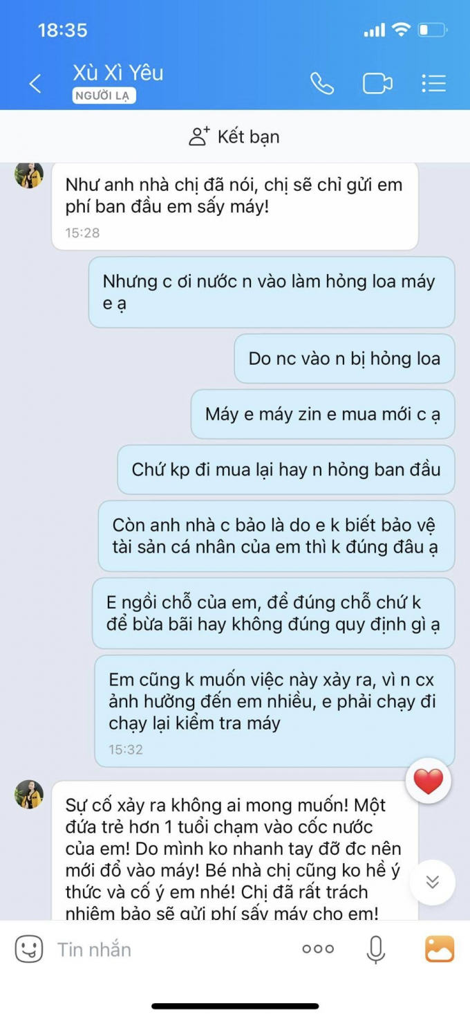 Trẻ con đổ nước làm hư máy tính, phụ huynh phủi bỏ trách nhiệm đổ lỗi cho nạn nhân