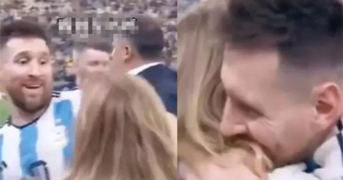 Bất ngờ danh tính người phụ nữ được Messi ôm chầm lấy ngay trước cả mẹ và vợ