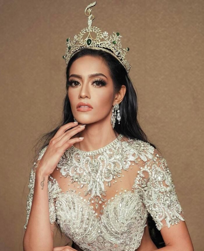 Bị truất ngôi á hậu 5 Miss Grand 2022, người đẹp Mauritius dự thi Miss Eco International 2023