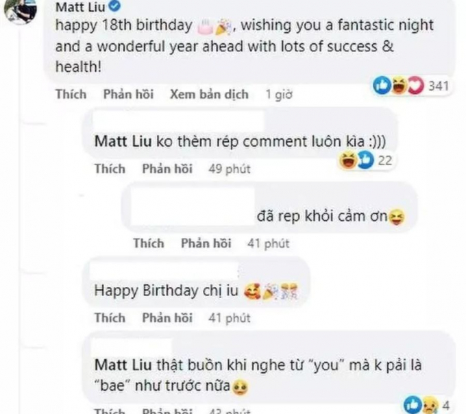 Hậu chia tay, Matt Liu chúc mừng sinh nhật Hương Giang nhưng bị tình cũ bơ đẹp