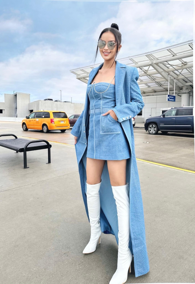 Ngày 6 ở Miss Universe 2022: Ngọc Châu thay đổi outfit phút chót vì fans phàn nàn mang boots quá nhiều?