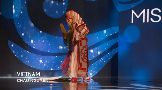 Ngọc Châu rực sáng với Chiếu Cà Mau trên sân khấu Miss Universe 2022: Quá tự hào tinh thần dân tộc Việt Nam!