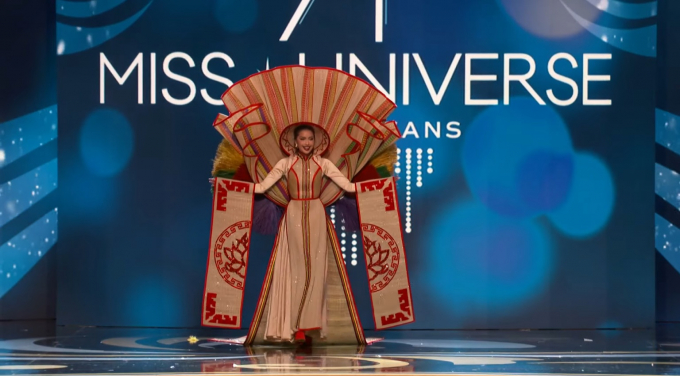 Ngọc Châu rực sáng với Chiếu Cà Mau trên sân khấu Miss Universe 2022: Quá tự hào tinh thần dân tộc Việt Nam!