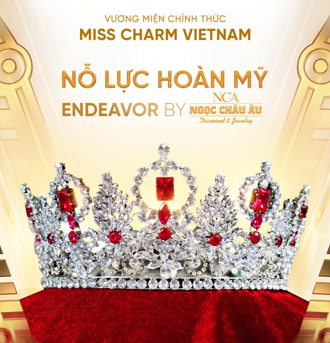 Thanh Thanh Huyền được tặng vương miện, chính thức nhận sash đại diện Việt Nam tại Miss Charm 2023
