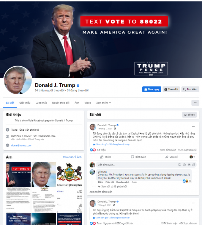 Cựu Tổng thống Mỹ - Donald Trump đã trở lại trên mạng xã hội, tiếp tục náo loạn toàn cầu?