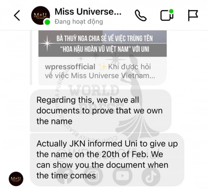 Xôn xao tin đồn bà chủ Miss Universe yêu cầu Unicorp ngừng sử dụng tên Hoa hậu Hoàn vũ Việt Nam