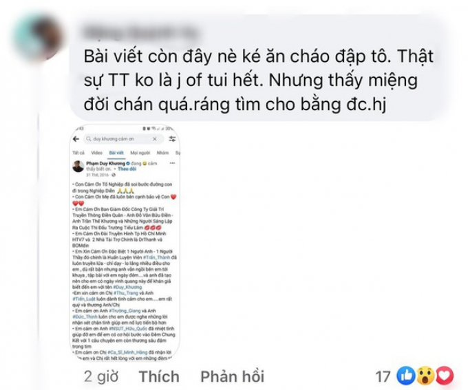 Duy Khương phủ nhận tình thầy trò với Trấn Thành, netizen bóc phốt: Ăn cháo đá bát