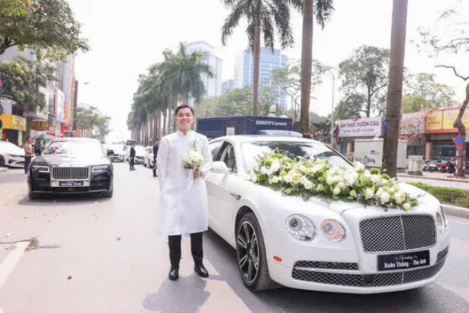 Đám cưới siêu xe ở Hà Nội quy tụ toàn Rolls-Royce, Bentley: Hé lộ gia thế khủng của đàng trai