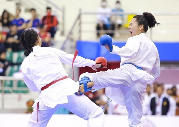 Võ sĩ karate Việt Nam có mặt tại Philippines đấu vô địch Đông Nam Á 2023