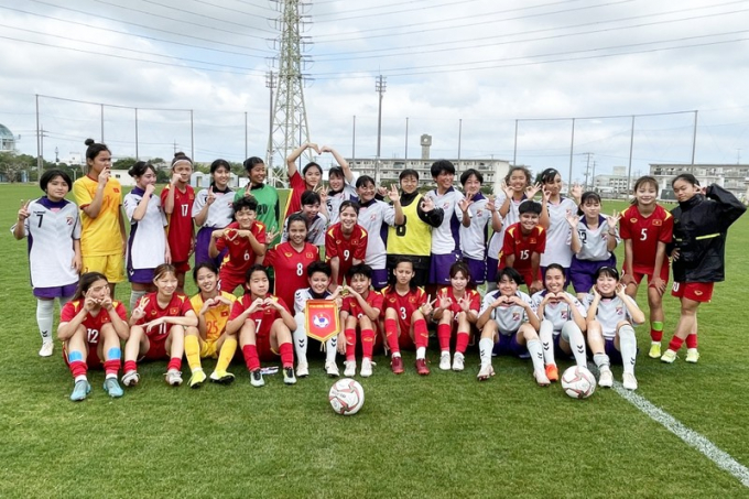 U17 nữ Việt Nam thắng đậm U17 nữ Okinawa 10-0