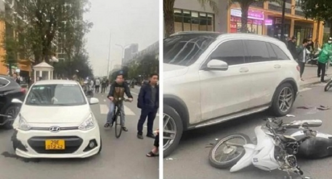 Nhắc nhở vi phạm, bảo vệ khu đô thị bị tông nguy kịch
