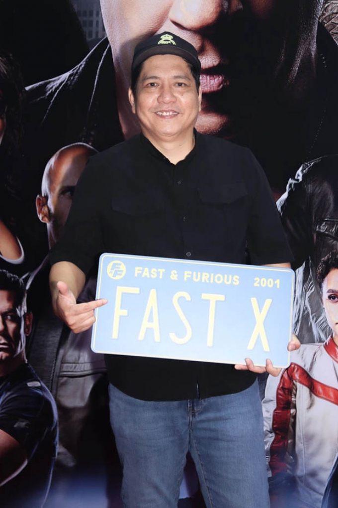 Đi cinetour chưa đã, Quốc Cường - Huỳnh Thi lại tranh thủ giao lưu với khán giả tại họp báo “Fast X”