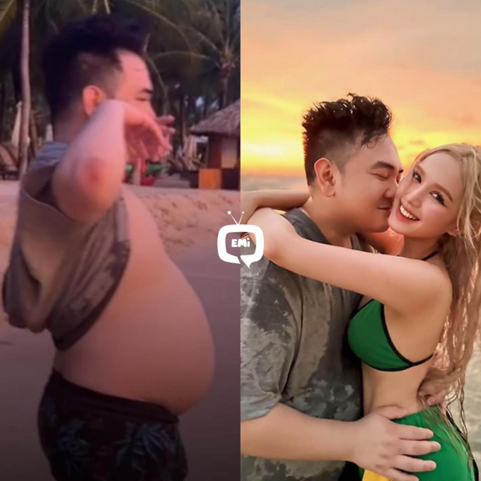Xoài Non và Xemesis tung bộ ảnh lãng mạn bên bờ biển, một chi tiết nhỏ khiến netizen cười ngất