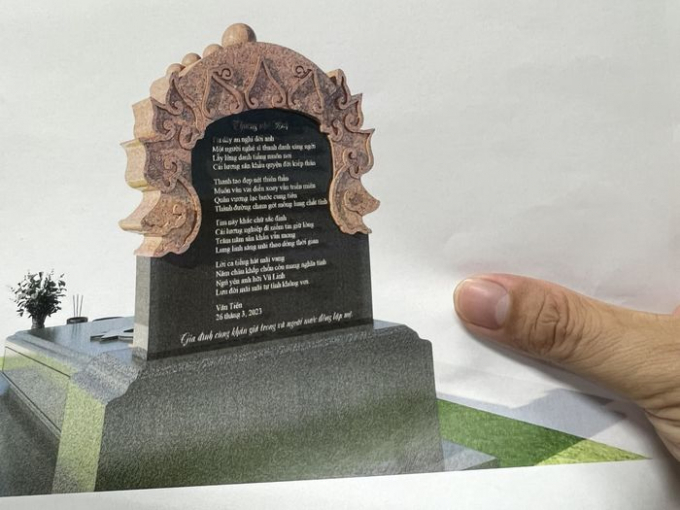 Con gái cố NSƯT Vũ Linh không hài lòng phần mộ của ba, phàn nàn về cách làm việc của nghĩa trang