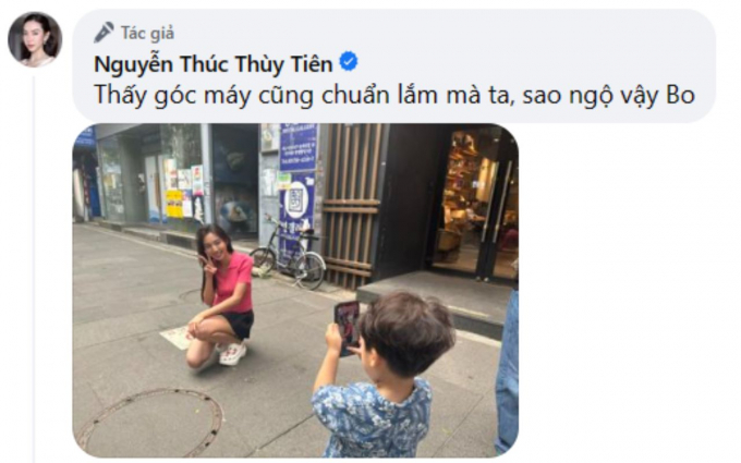 Con trai Hòa Minzy trổ tài chụp hình cho hoa hậu Thùy Tiên, cái kết khiến netizen cười nghiêng ngả