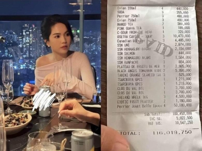 Ngọc Trinh khiến netizen ngỡ ngàng khi chi hơn trăm triệu cho 1 bữa ăn, để lại đánh giá bất ngờ về nhà hàng