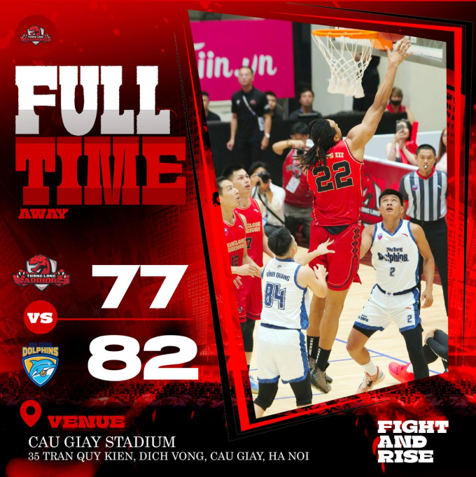 VBA 2023: Nha Trang Dolphins thắng cảm xúc Thang Long Warriors
