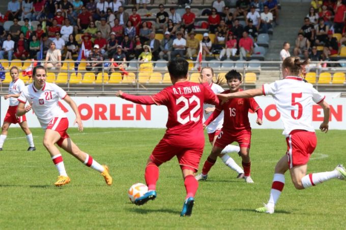 Những cô gái vàng bóng đá Việt Nam thua đau trên đất Ba Lan