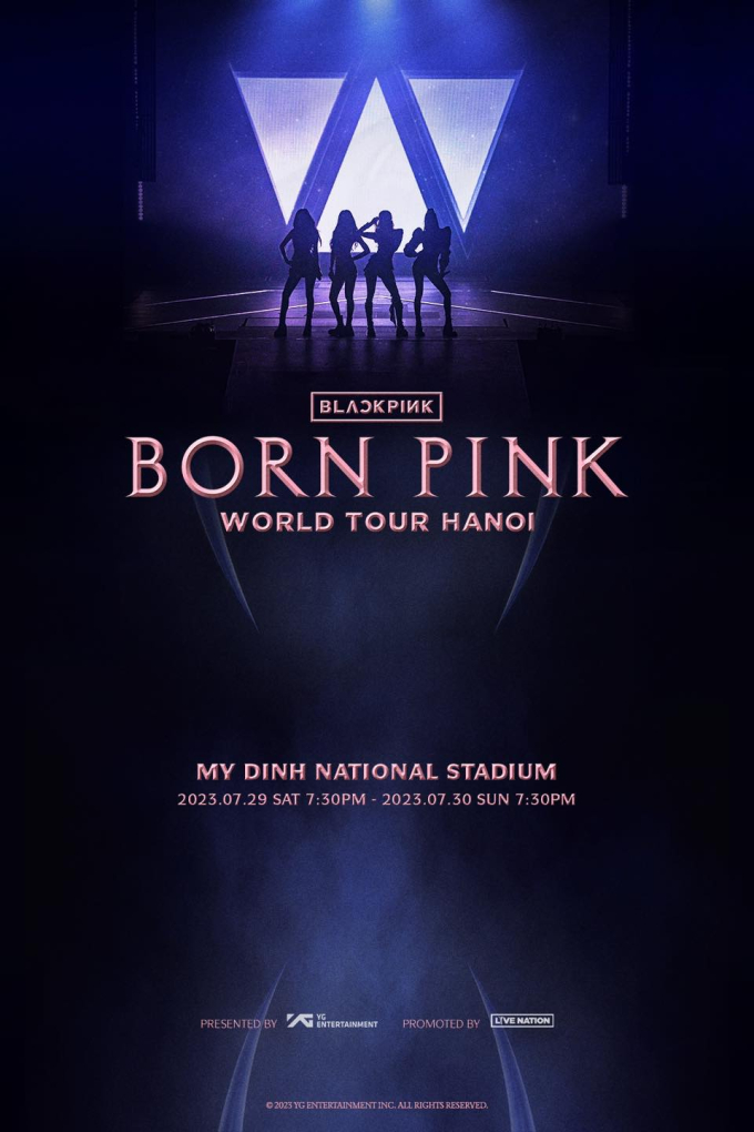 Blackpink thông báo tổ chức 2 đêm diễn world tour Born Pink tại Hà Nôi ngay tháng 7