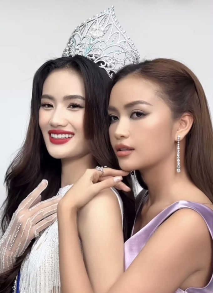 2 hoa hậu Ngọc Châu - Ý Nhi đọ sắc khi đứng chung khung hình: Fan sắc đẹp chọn ngay người chiến thắng