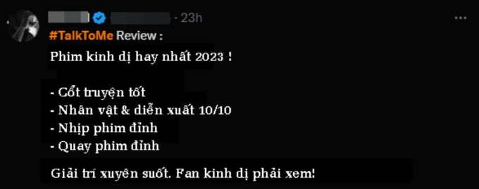 Thành công rực rỡ của siêu phẩm kinh dị mới nhất nhà A24 “Talk to Me”