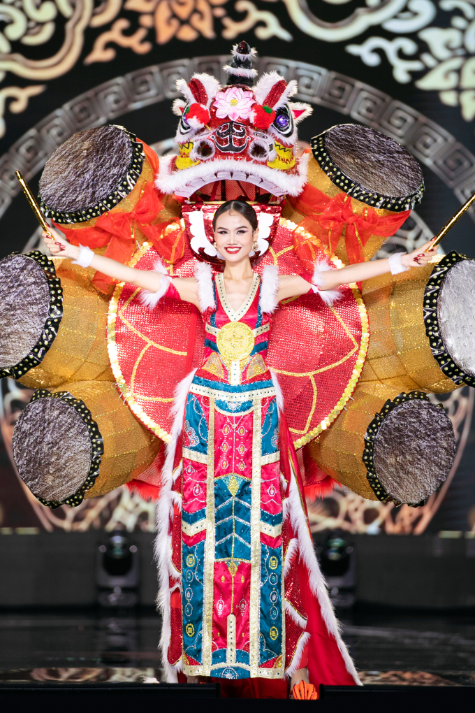 Đêm National Costume - Miss Grand Vietnam: Lê Hoàng Phương - Thùy Vi gây bão khi cùng hóa nàng Tấm