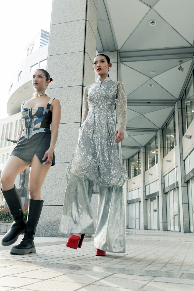 Tú Anh - quán quân The Face Vietnam 2023 diện thiết kế tôn vinh nét đẹp trang phục Việt tại Tokyo