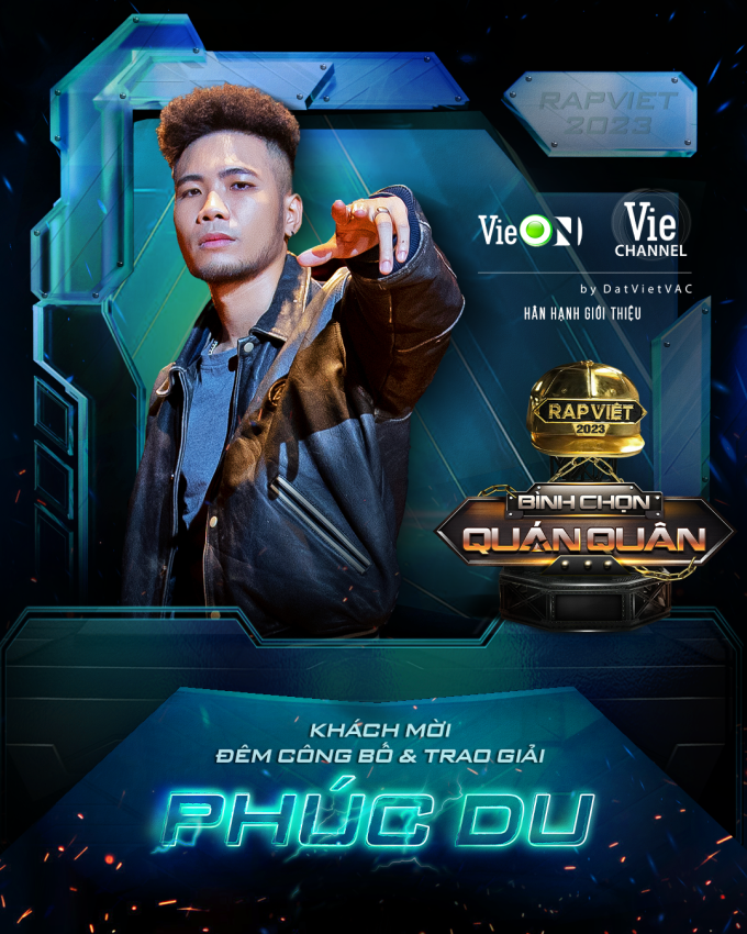 Rapper nổi tiếng hàng đầu Đông Nam Á cùng Phúc Du sẽ đốt cháy sân khấu chung kết Rap Việt mùa 3